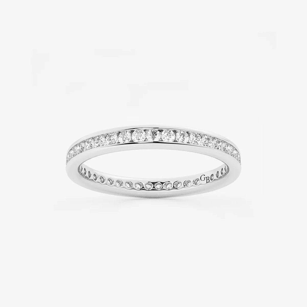 GWA030 - product video for 1/2 ctw Round Lab Grown Diamond Channel Set Eternity Band - 2.2mm Width
