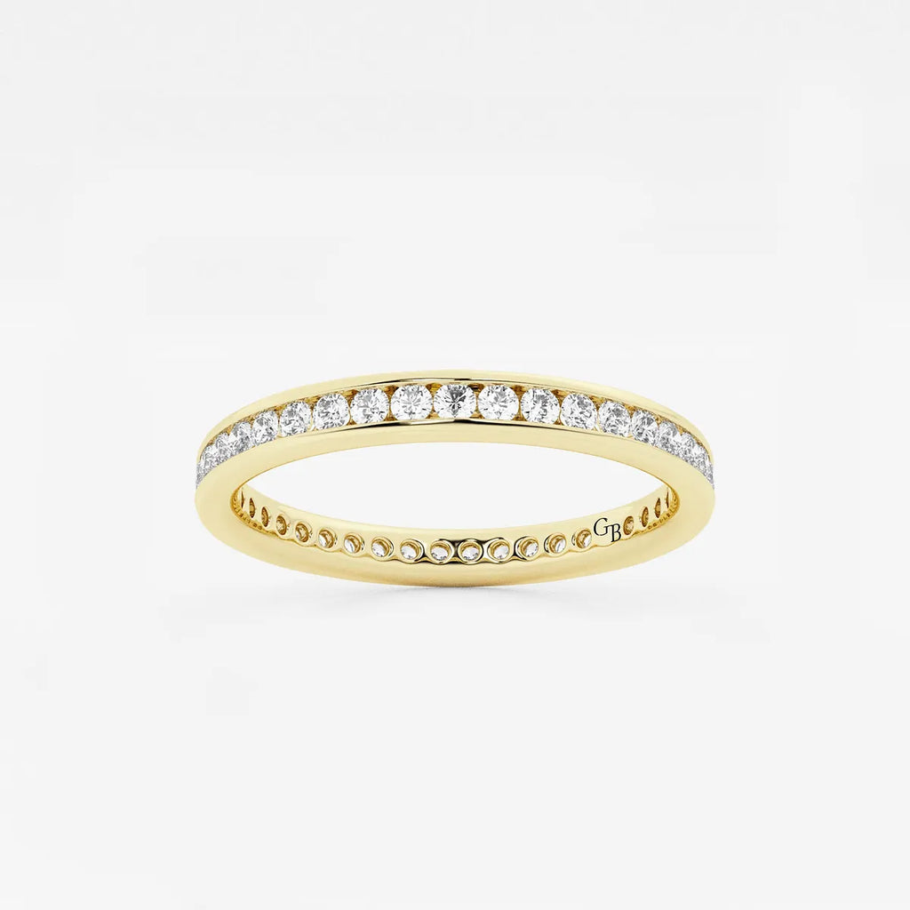 GWA030 - product video for 1/2 ctw Round Lab Grown Diamond Channel Set Eternity Band - 2.2mm Width