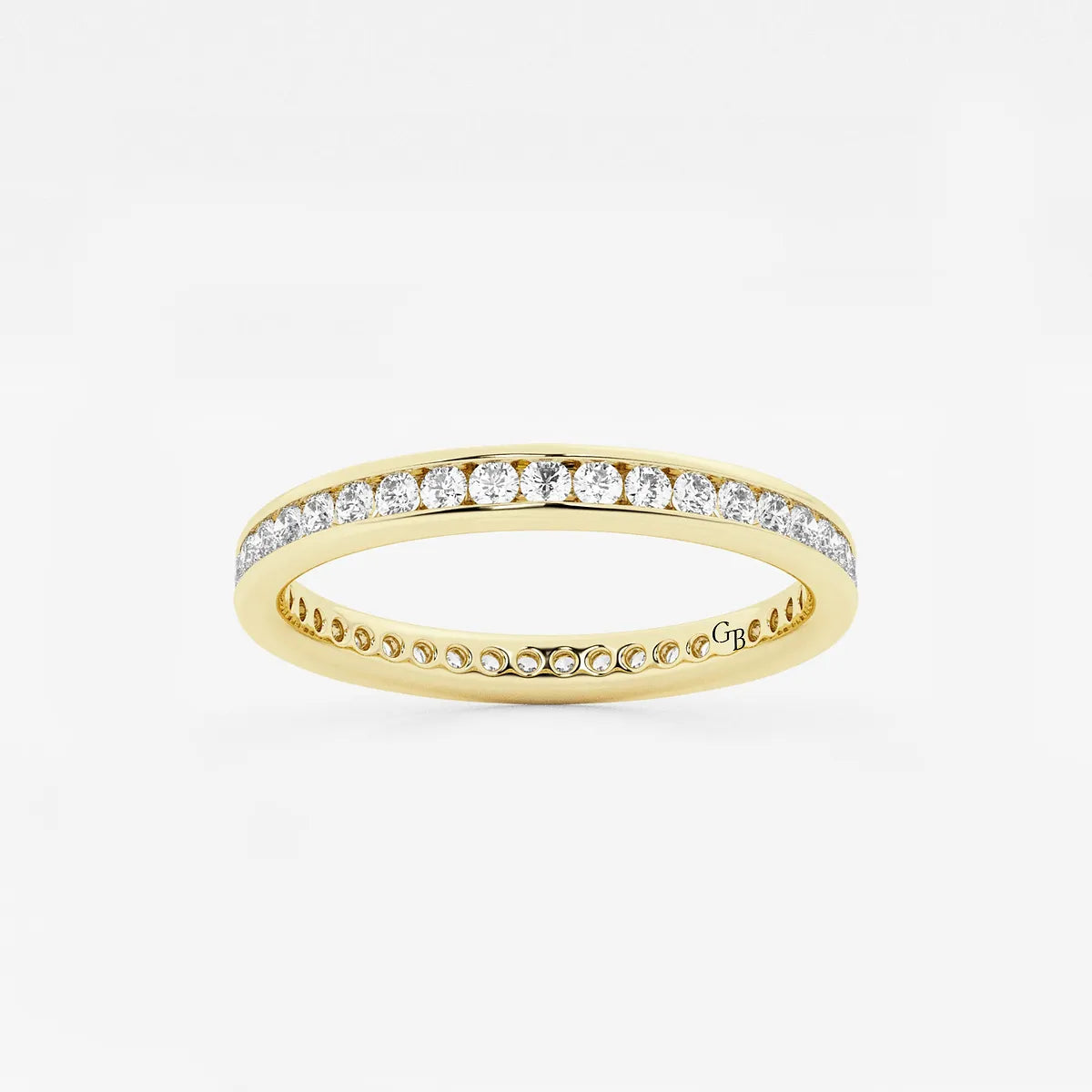 GWA030 - product video for 1/2 ctw Round Lab Grown Diamond Channel Set Eternity Band - 2.2mm Width