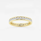 GWA030 - product video for 1 ctw Round Lab Grown Diamond Channel Set Eternity Band - 3mm Width