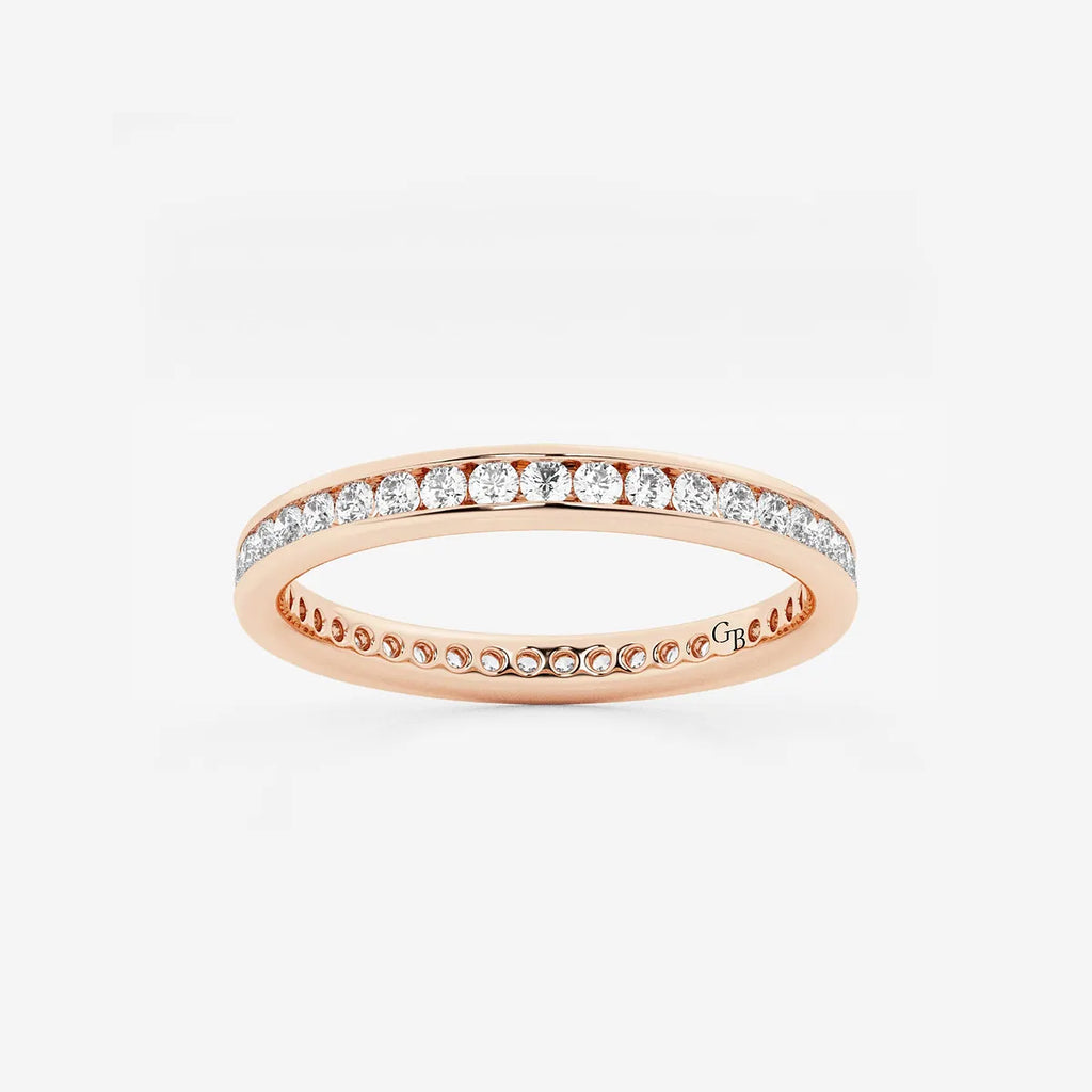 GWA030 - product video for 1/2 ctw Round Lab Grown Diamond Channel Set Eternity Band - 2.2mm Width