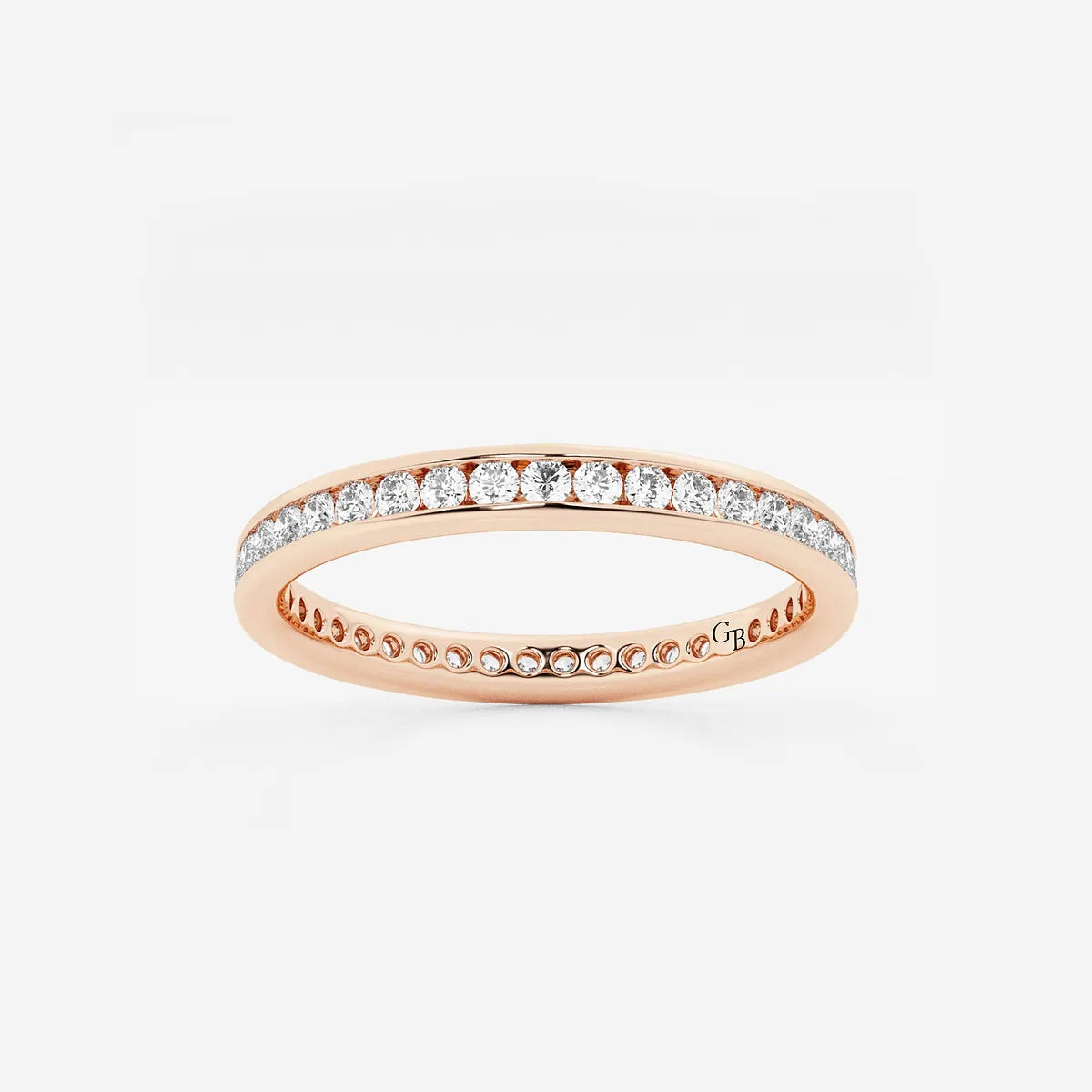 GWA030 - product video for 1/2 ctw Round Lab Grown Diamond Channel Set Eternity Band - 2.2mm Width