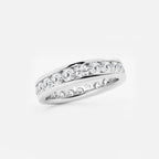 GWA030 - Additional Image 1 for  2 ctw Round Lab Grown Diamond Channel Set Eternity Band - 4.1mm Width