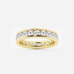 GWA030 - product video for 2 ctw Round Lab Grown Diamond Channel Set Eternity Band - 4.1mm Width