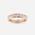 GWA030 - product video for 2 ctw Round Lab Grown Diamond Channel Set Eternity Band - 4.1mm Width