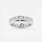 GWA030 - product video for 3 ctw Round Lab Grown Diamond Channel Set Eternity Band - 4.8mm Width