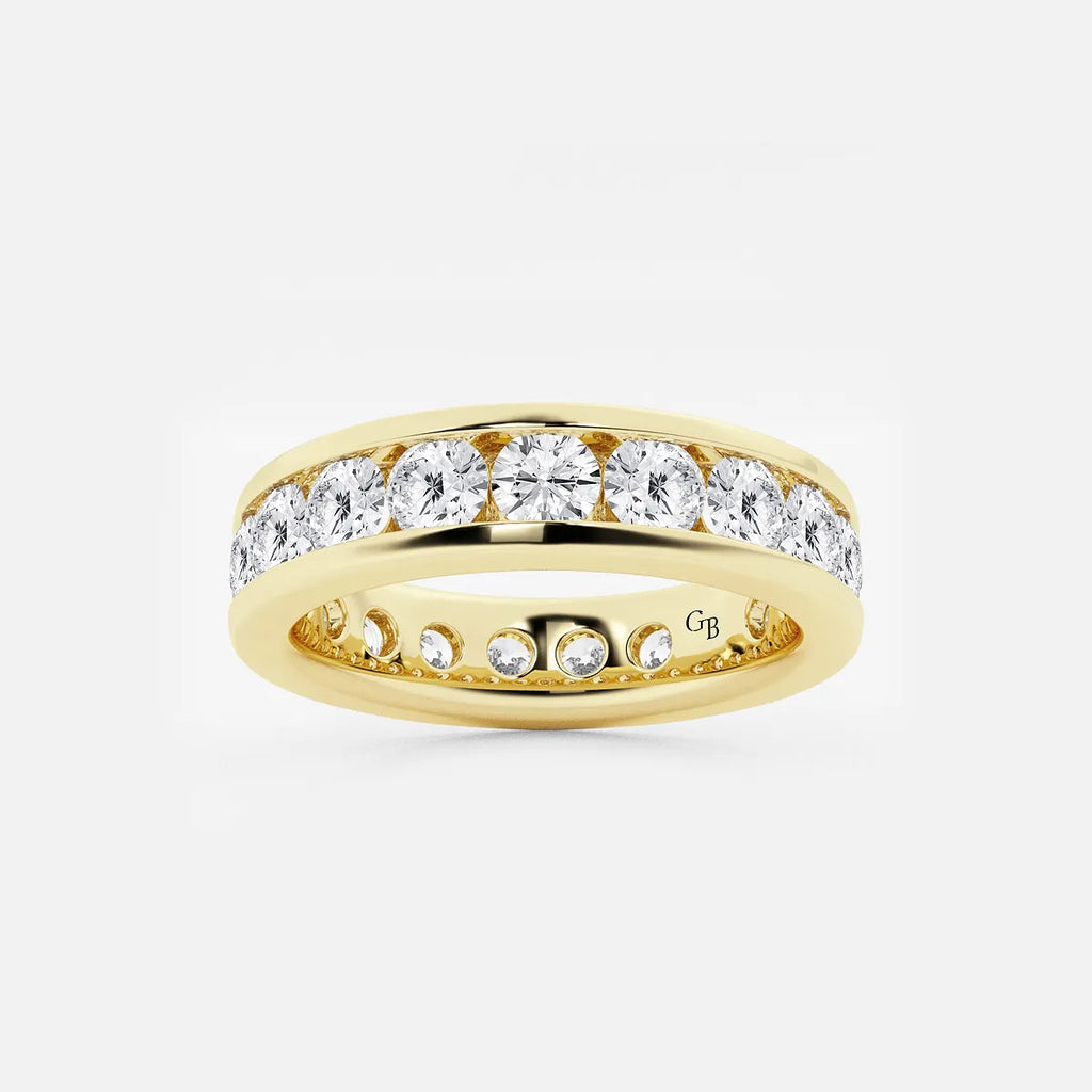 GWA030 - product video for 3 ctw Round Lab Grown Diamond Channel Set Eternity Band - 4.8mm Width