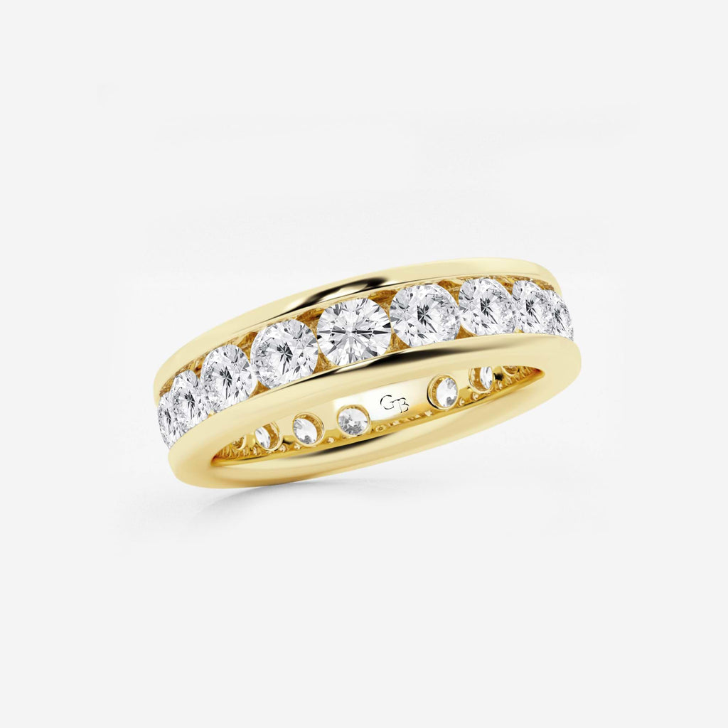 GWA030 - Additional Image 1 for  3 ctw Round Lab Grown Diamond Channel Set Eternity Band - 4.8mm Width