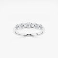 GWA031 - 1 ctw Cushion Lab Grown Diamond Five-Stone Anniversary Band