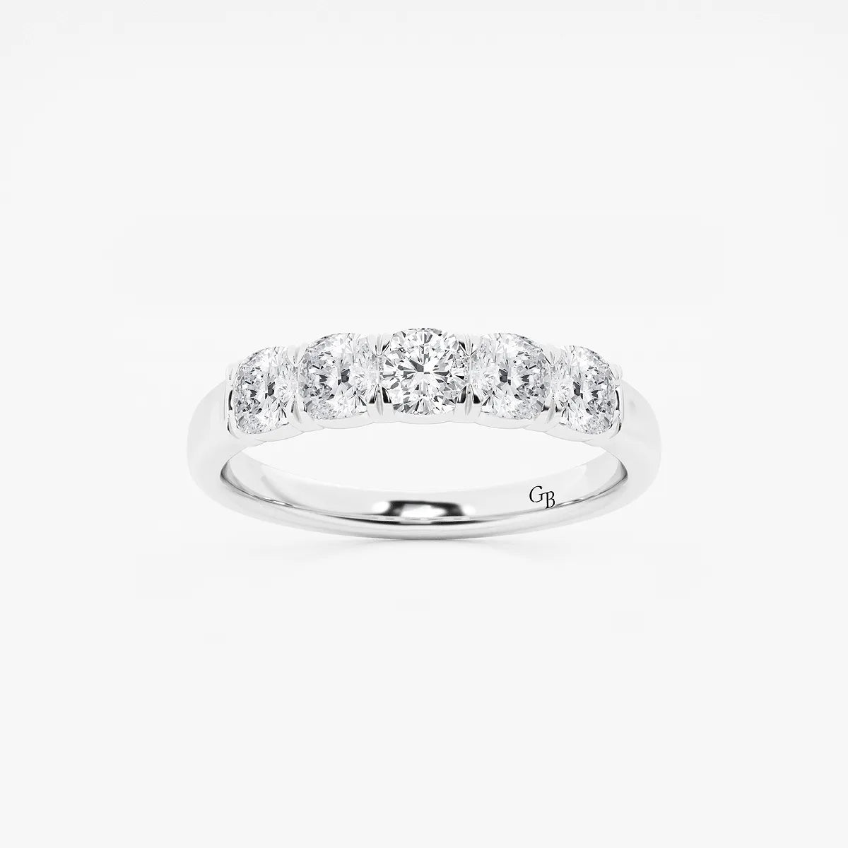 GWA031 - product video for 1 ctw Cushion Lab Grown Diamond Five-Stone Anniversary Band