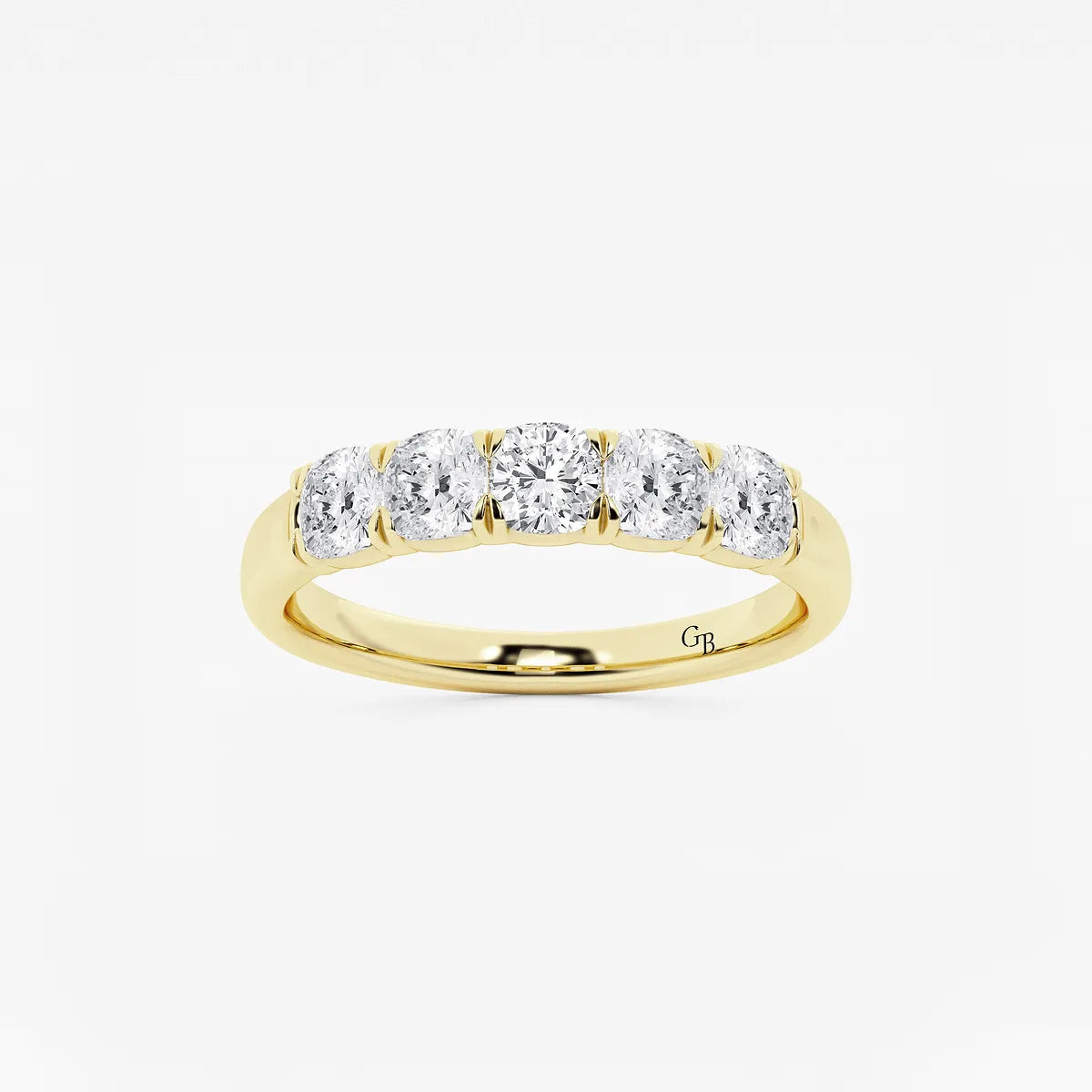 GWA031 - product video for 1 ctw Cushion Lab Grown Diamond Five-Stone Anniversary Band