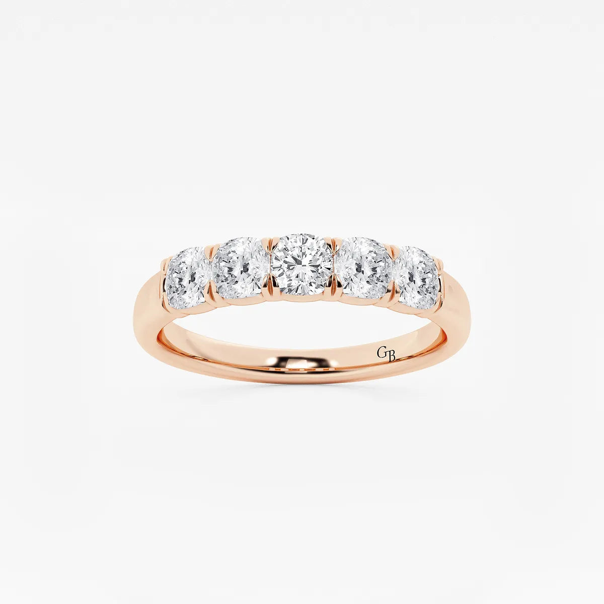 GWA031 - product video for 1 ctw Cushion Lab Grown Diamond Five-Stone Anniversary Band