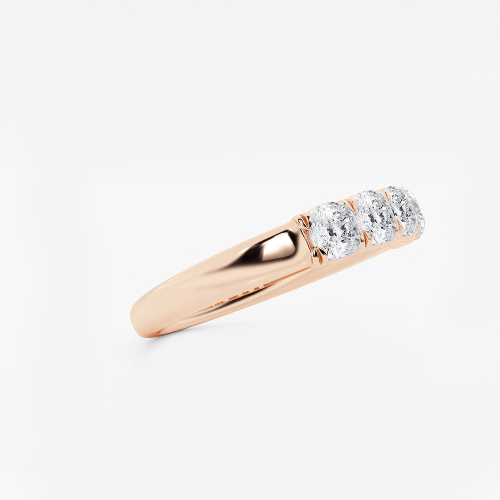 GWA031 - Additional Image 1 for  1 ctw Cushion Lab Grown Diamond Five-Stone Anniversary Band