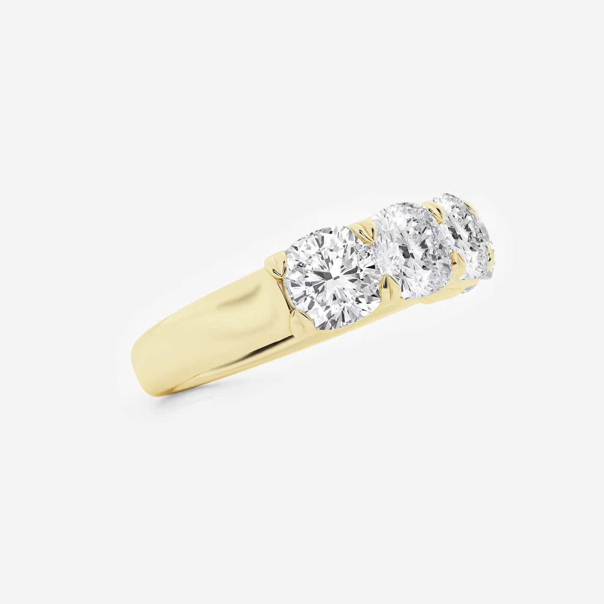 GWA031 - Additional Image 1 for  3 ctw Cushion Lab Grown Diamond Five-Stone Anniversary Band