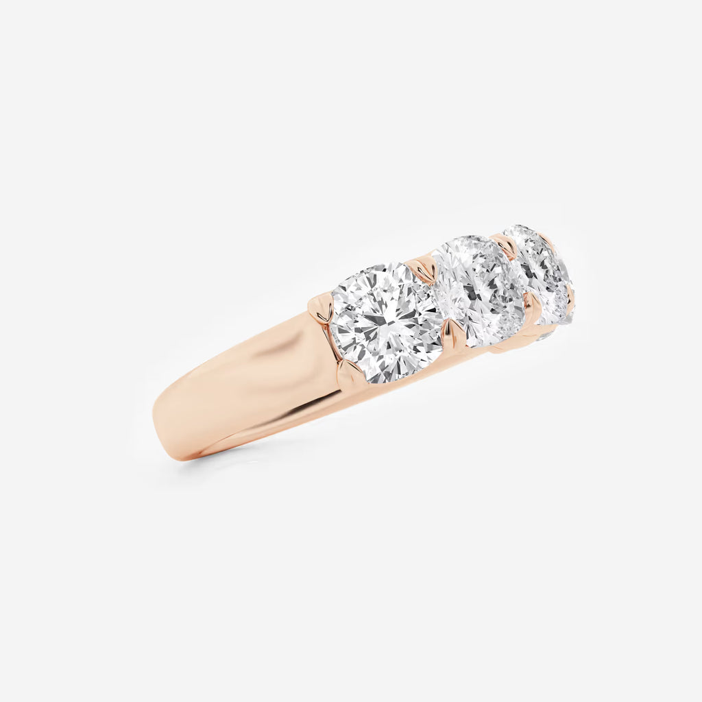 GWA031 - Additional Image 1 for  3 ctw Cushion Lab Grown Diamond Five-Stone Anniversary Band