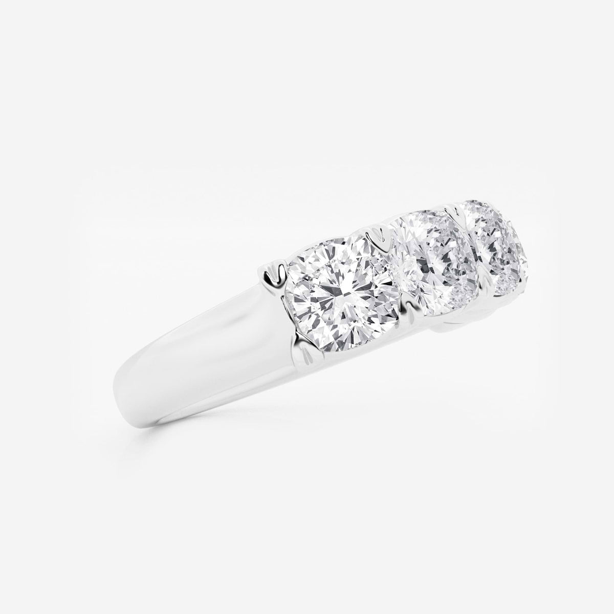 GWA031 - Additional Image 1 for  4 ctw Cushion Lab Grown Diamond Five-Stone Anniversary Band