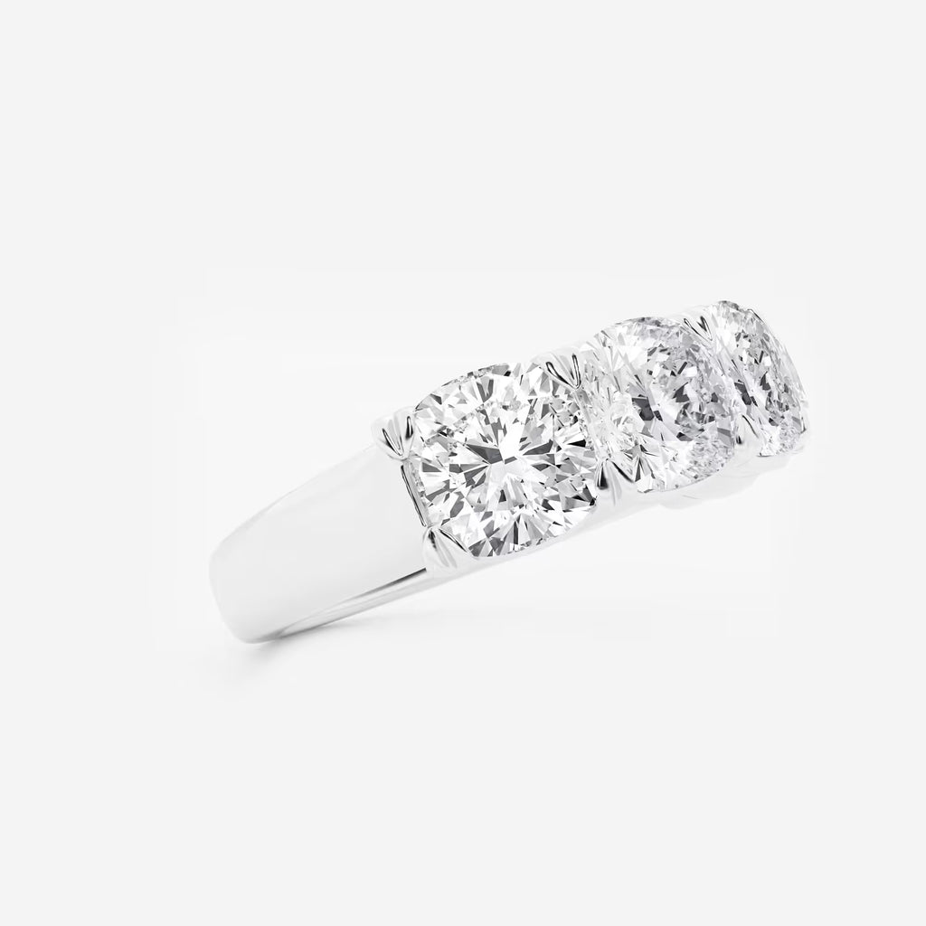 GWA031 - Additional Image 1 for  5 ctw Cushion Lab Grown Diamond Five-Stone Anniversary Band