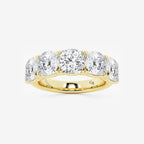 GWA031 - product video for 5 ctw Cushion Lab Grown Diamond Five-Stone Anniversary Band
