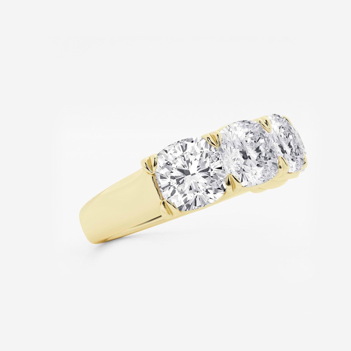 GWA031 - Additional Image 1 for  5 ctw Cushion Lab Grown Diamond Five-Stone Anniversary Band