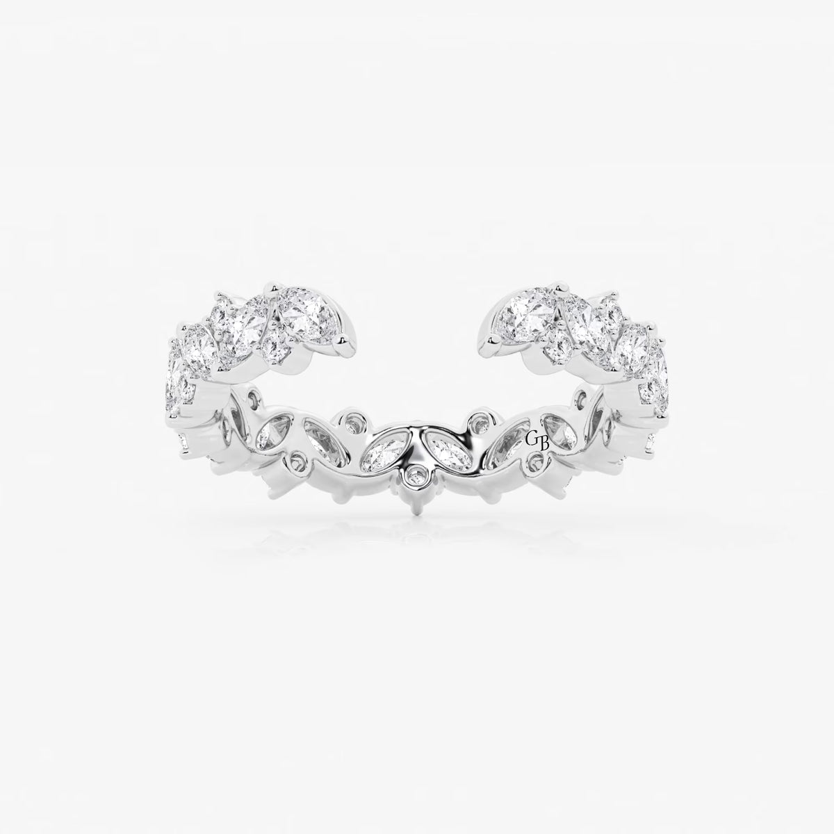 GWA032 - 1 1/3 ctw Multi-Shape Lab Grown Diamond Nesting Wedding Band