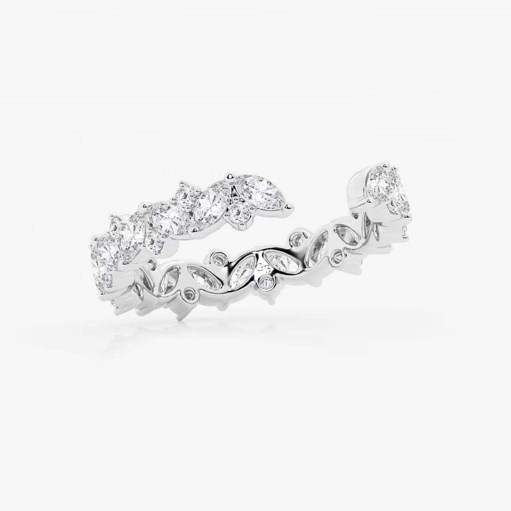 GWA032 - Additional Image 1 for  1 1/3 ctw Multi-Shape Lab Grown Diamond Nesting Wedding Band