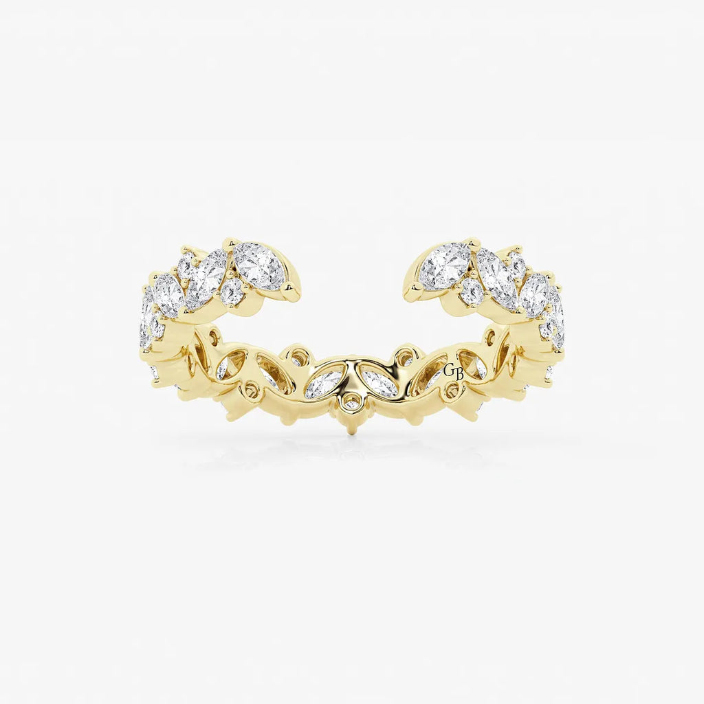 GWA032 - product video for 1 1/3 ctw Multi-Shape Lab Grown Diamond Nesting Wedding Band