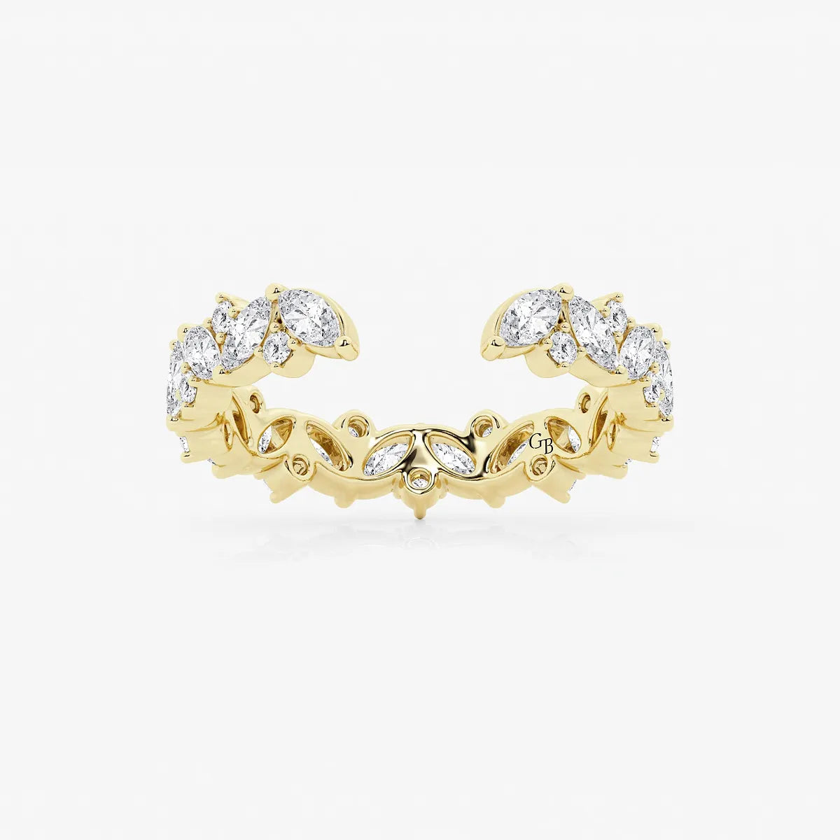 GWA032 - product video for 1 1/3 ctw Multi-Shape Lab Grown Diamond Nesting Wedding Band