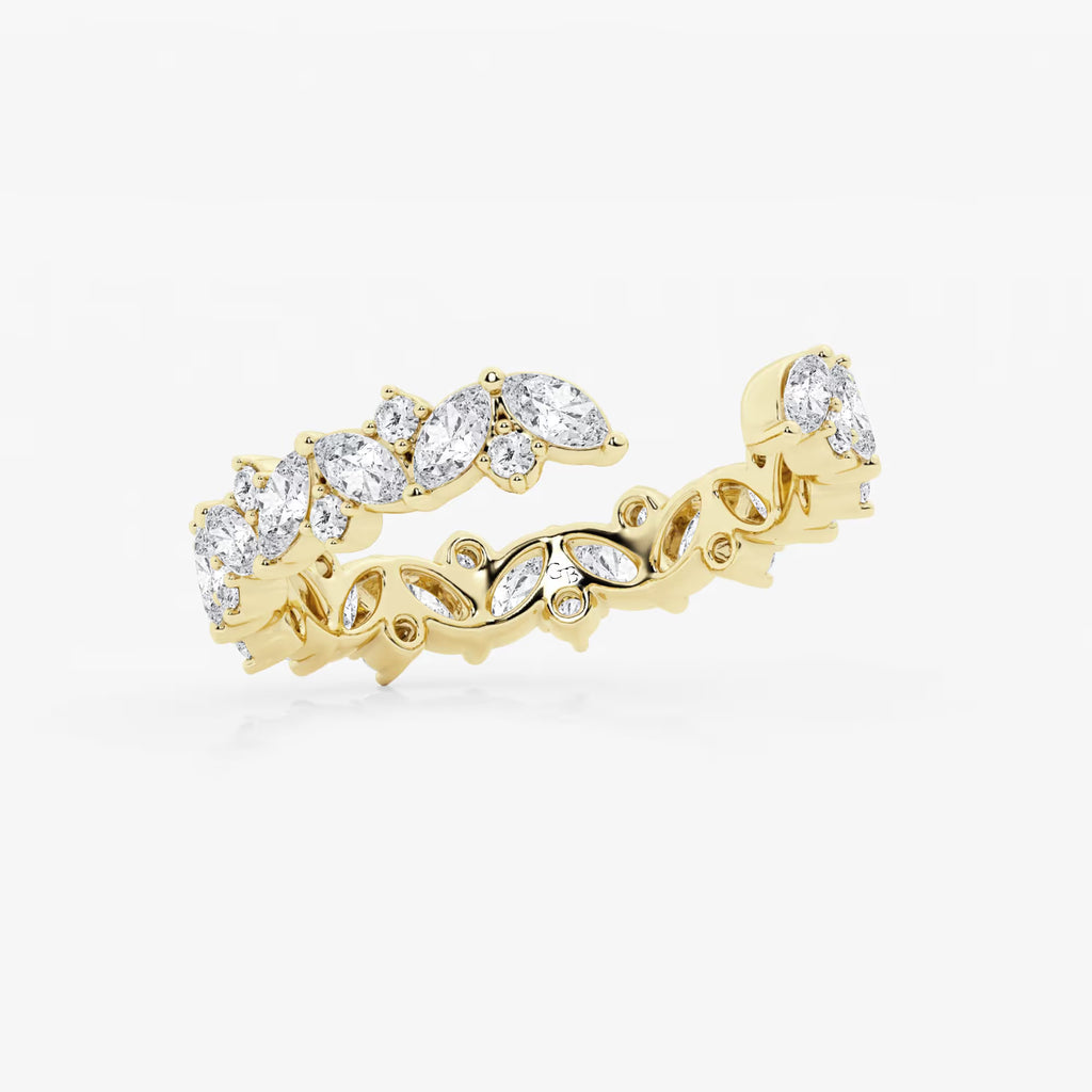 GWA032 - Additional Image 1 for  1 1/3 ctw Multi-Shape Lab Grown Diamond Nesting Wedding Band
