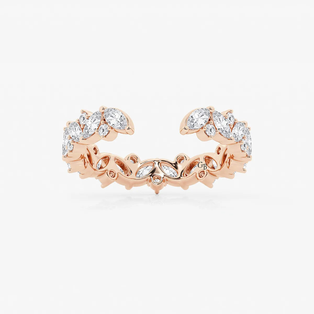 GWA032 - product video for 1 1/3 ctw Multi-Shape Lab Grown Diamond Nesting Wedding Band