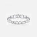 GWA033 - 3 ctw Cushion Lab Grown Diamond Eternity Band - 3.2mm Width