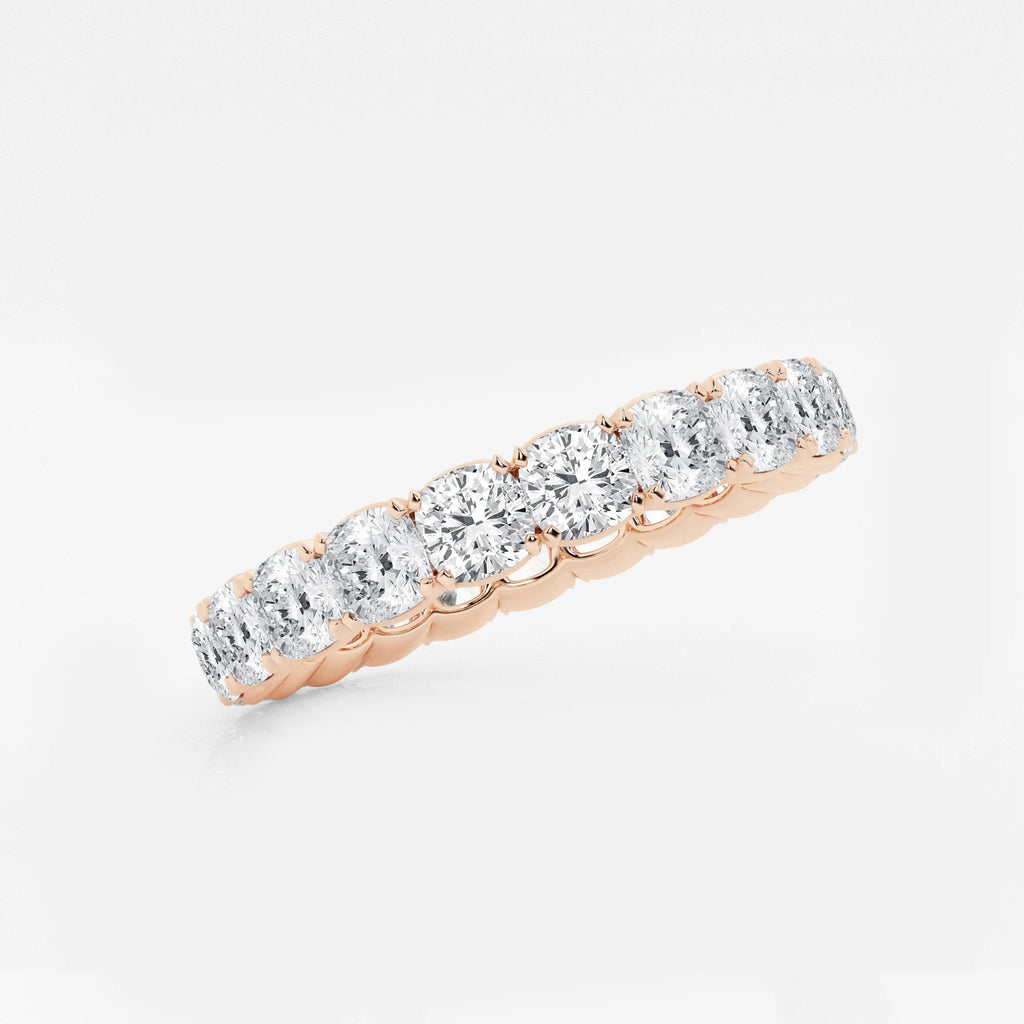 GWA033 - Additional Image 1 for  3 ctw Cushion Lab Grown Diamond Eternity Band - 3.2mm Width