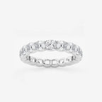 GWA033 - product video for 4 ctw Cushion Lab Grown Diamond Eternity Band - 3.7mm Width
