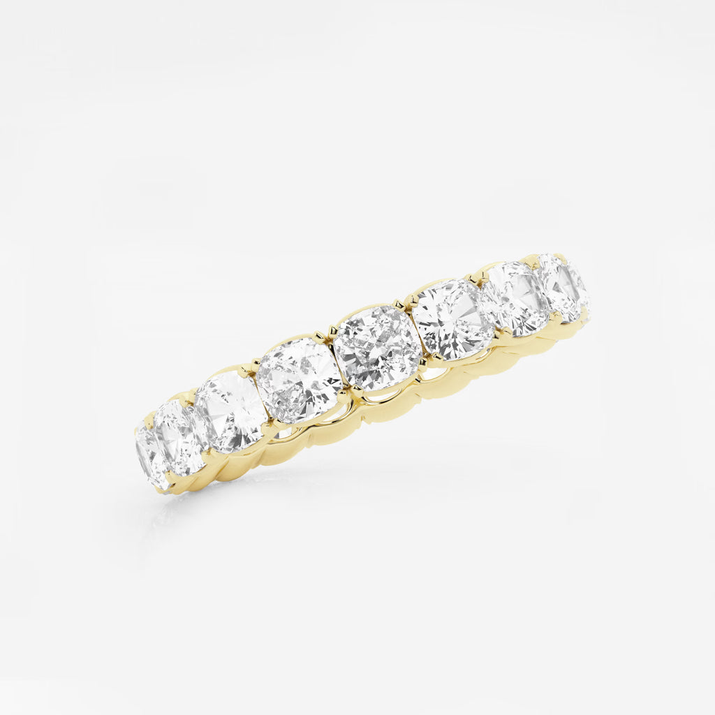 GWA033 - Additional Image 1 for  4 ctw Cushion Lab Grown Diamond Eternity Band - 3.7mm Width