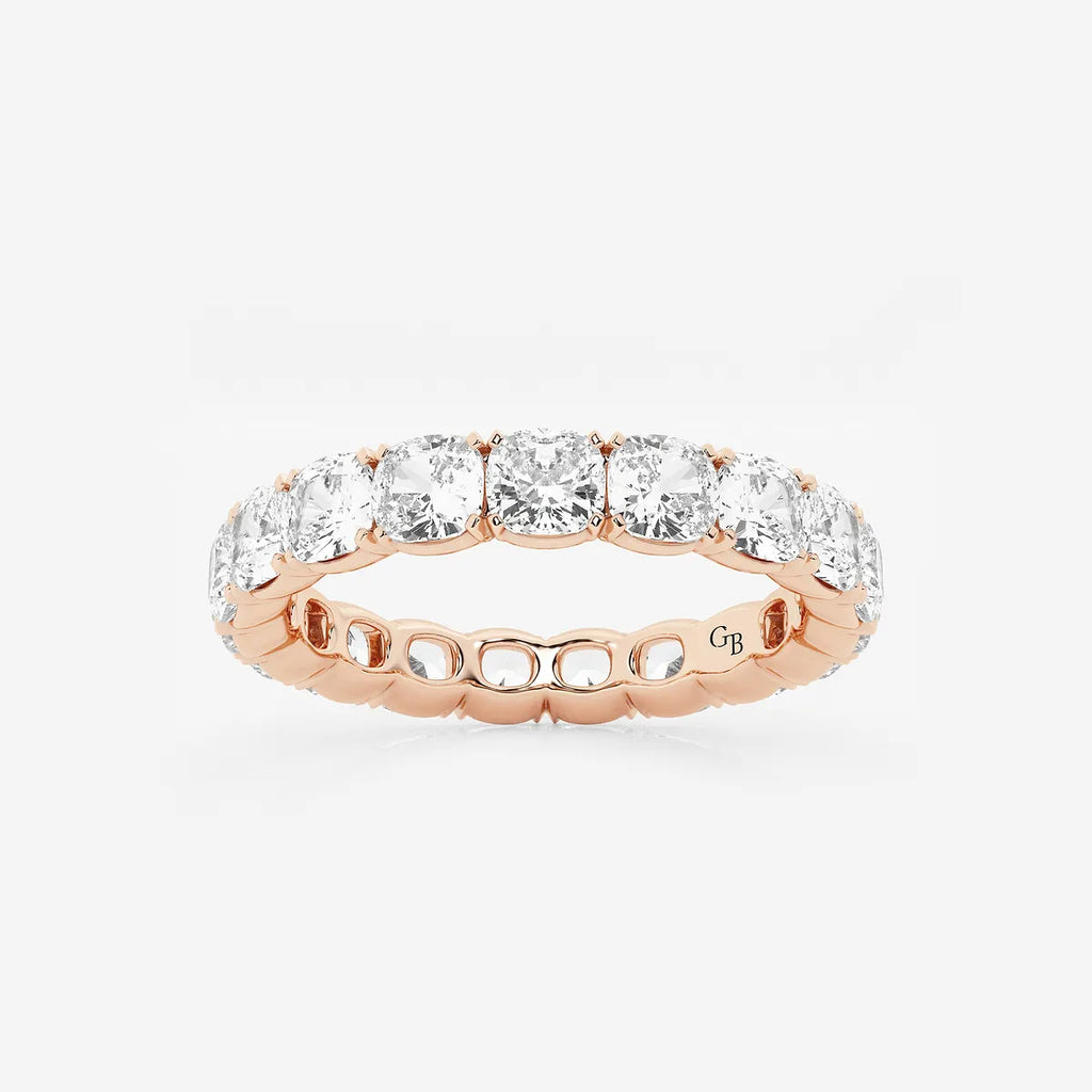 GWA033 - product video for 4 ctw Cushion Lab Grown Diamond Eternity Band - 3.7mm Width