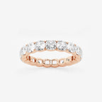 GWA033 - product video for 4 ctw Cushion Lab Grown Diamond Eternity Band - 3.7mm Width