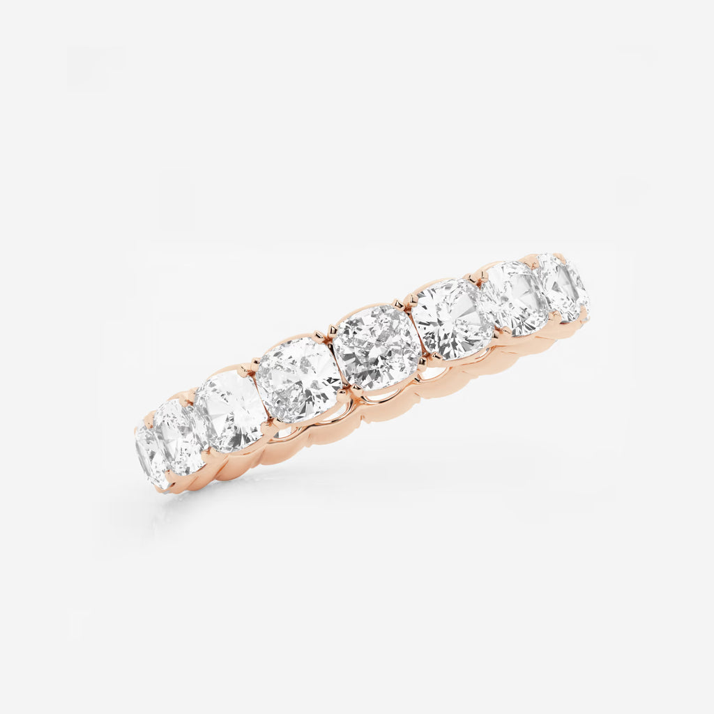 GWA033 - Additional Image 1 for  4 ctw Cushion Lab Grown Diamond Eternity Band - 3.7mm Width