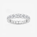 GWA033 - product video for 5 ctw Cushion Lab Grown Diamond Eternity Band - 4.1mm Width