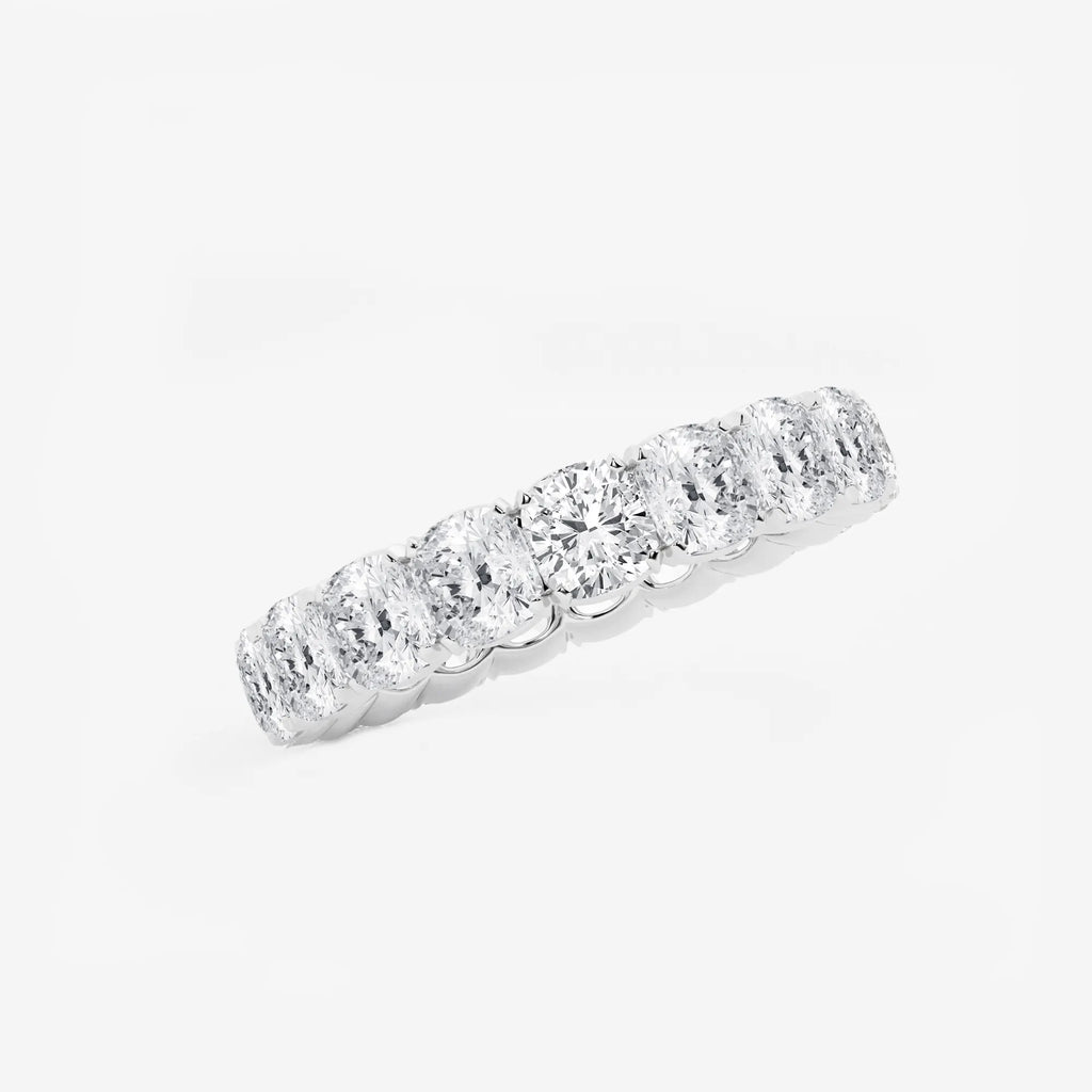 GWA033 - Additional Image 1 for  5 ctw Cushion Lab Grown Diamond Eternity Band - 4.1mm Width