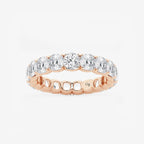 GWA033 - product video for 5 ctw Cushion Lab Grown Diamond Eternity Band - 4.1mm Width