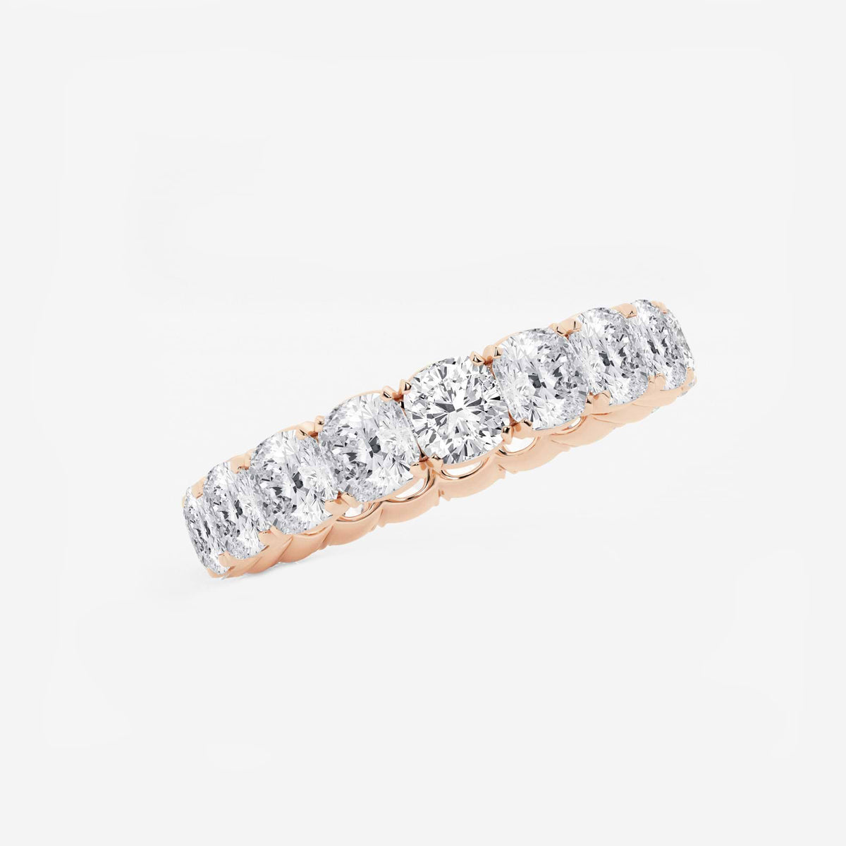 GWA033 - Additional Image 1 for  5 ctw Cushion Lab Grown Diamond Eternity Band - 4.1mm Width