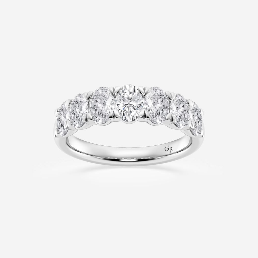 GWA034 - 2 ctw Oval Lab Grown Diamond Seven-Stone Anniversary Band
