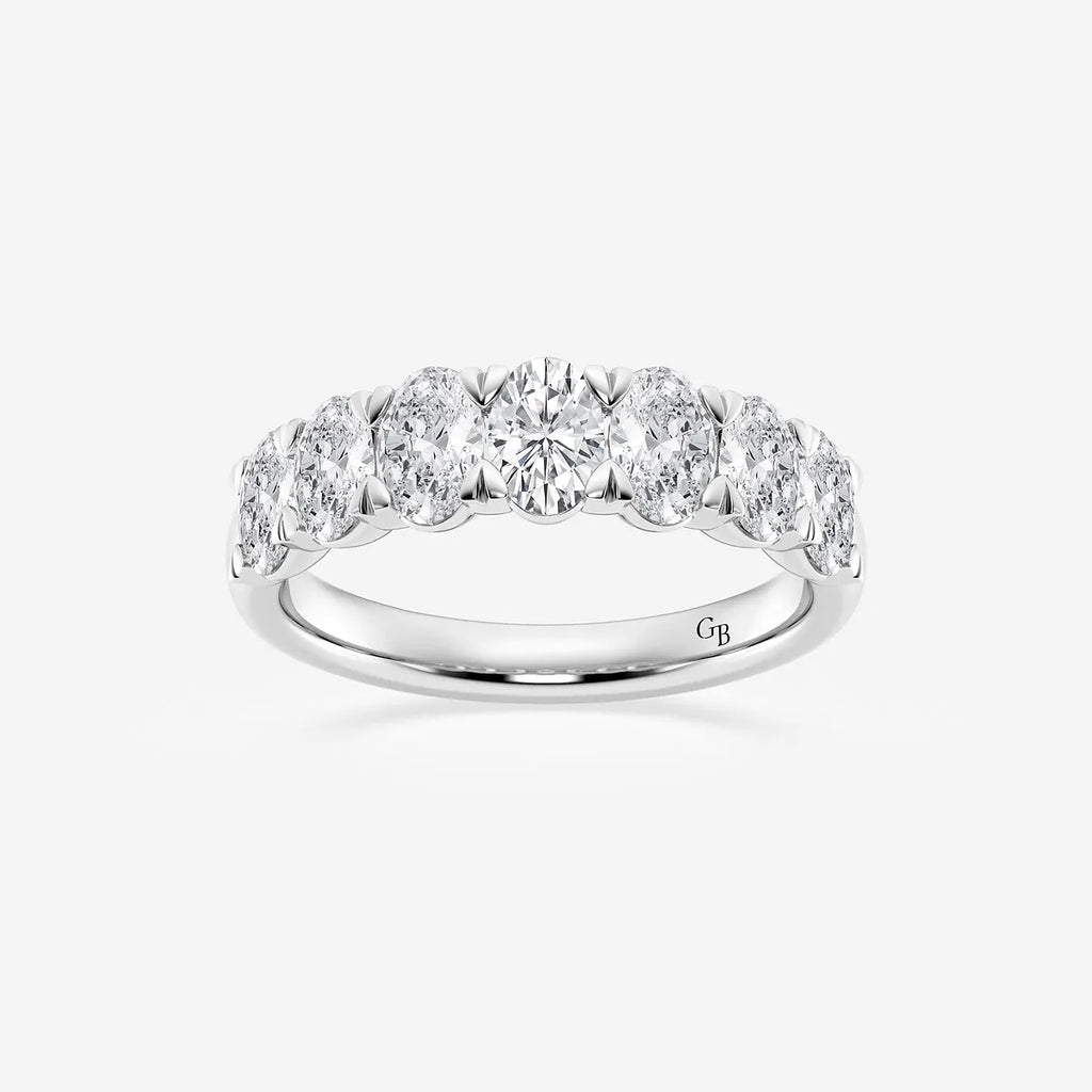 GWA034 - product video for 2 ctw Oval Lab Grown Diamond Seven-Stone Anniversary Band