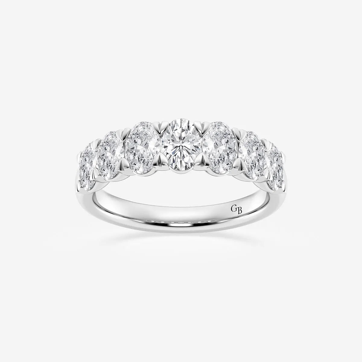 GWA034 - product video for 2 ctw Oval Lab Grown Diamond Seven-Stone Anniversary Band