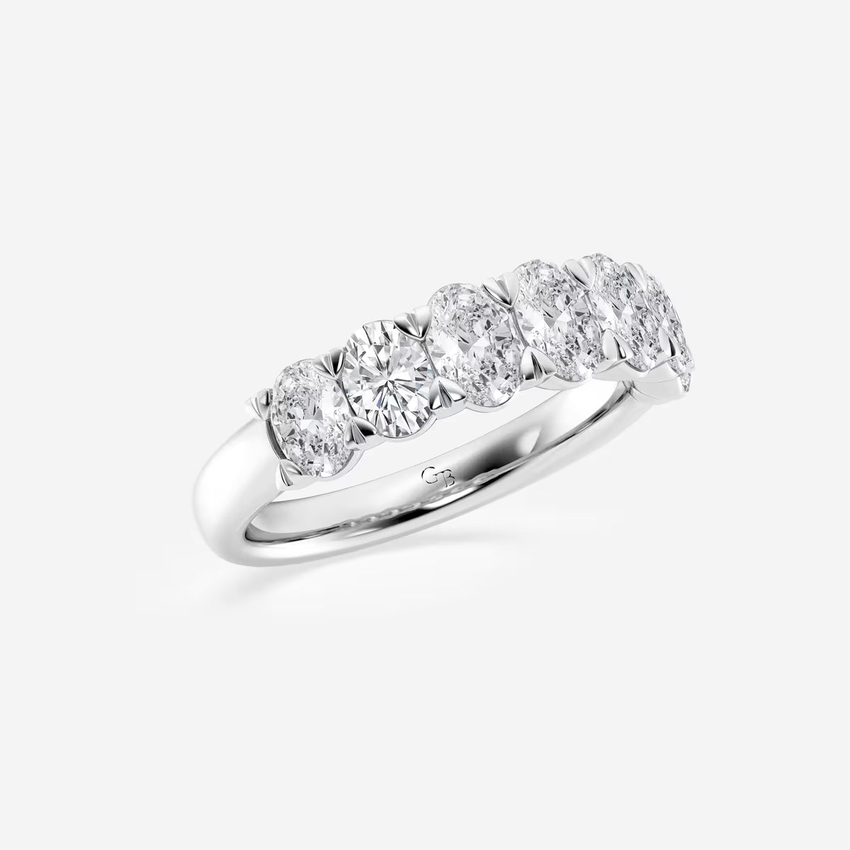 GWA034 - Additional Image 1 for  2 ctw Oval Lab Grown Diamond Seven-Stone Anniversary Band