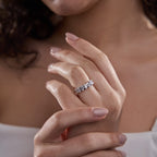 GWA034 - 2 ctw Oval Lab Grown Diamond Seven-Stone Anniversary Band
