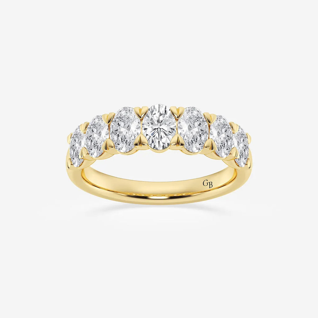 GWA034 - product video for 2 ctw Oval Lab Grown Diamond Seven-Stone Anniversary Band