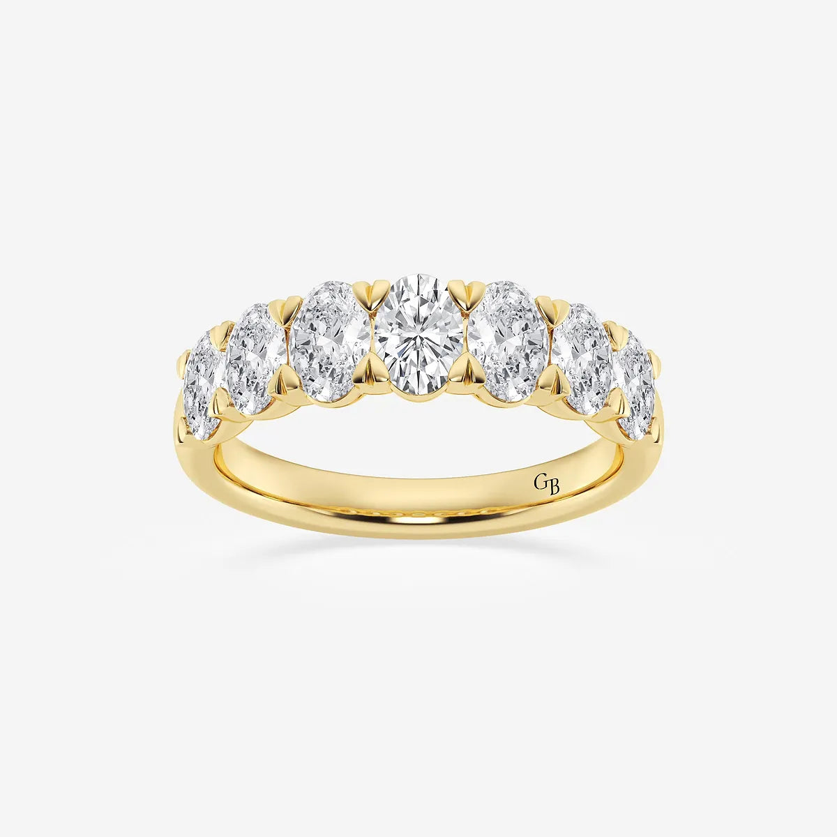 GWA034 - product video for 2 ctw Oval Lab Grown Diamond Seven-Stone Anniversary Band