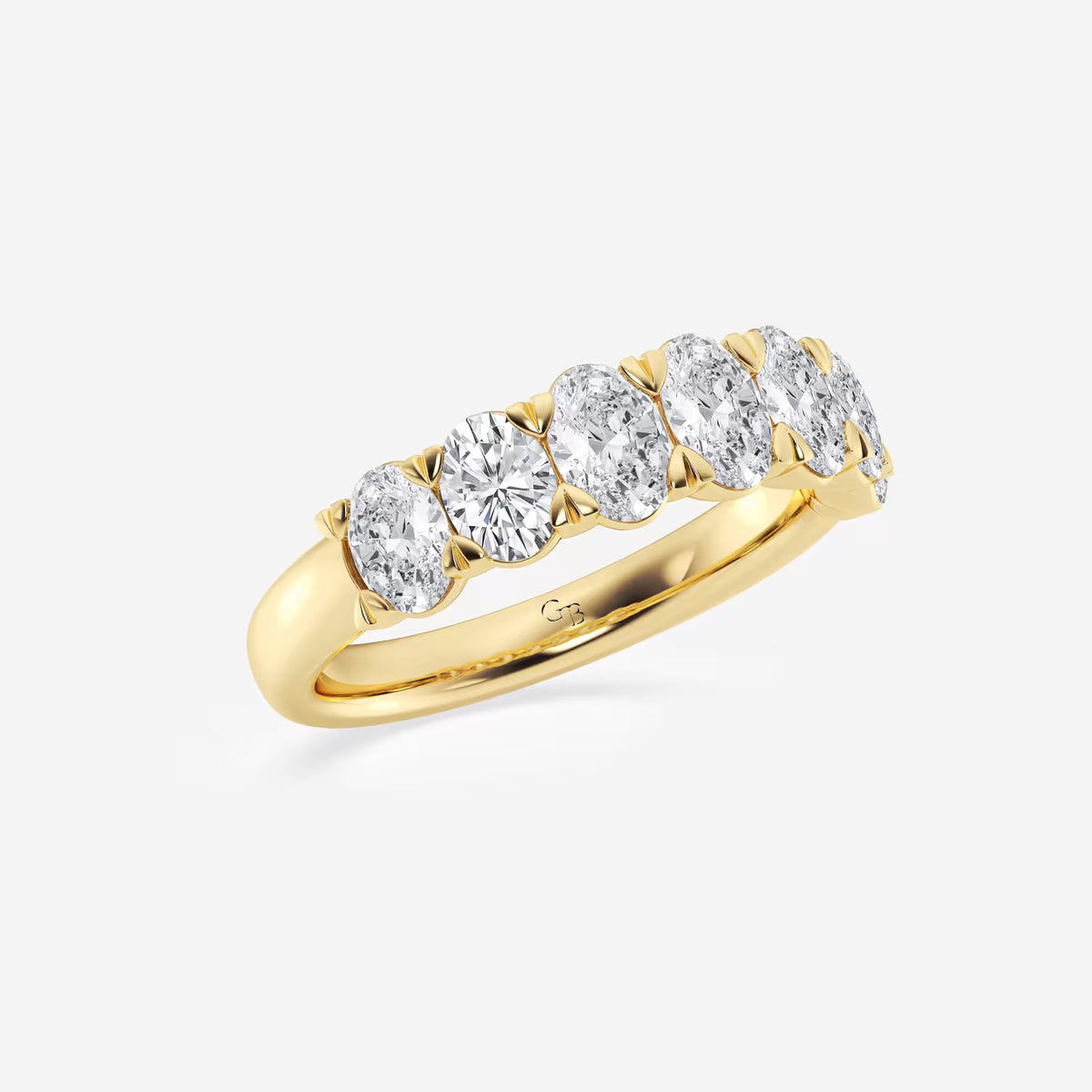 GWA034 - Additional Image 1 for  2 ctw Oval Lab Grown Diamond Seven-Stone Anniversary Band