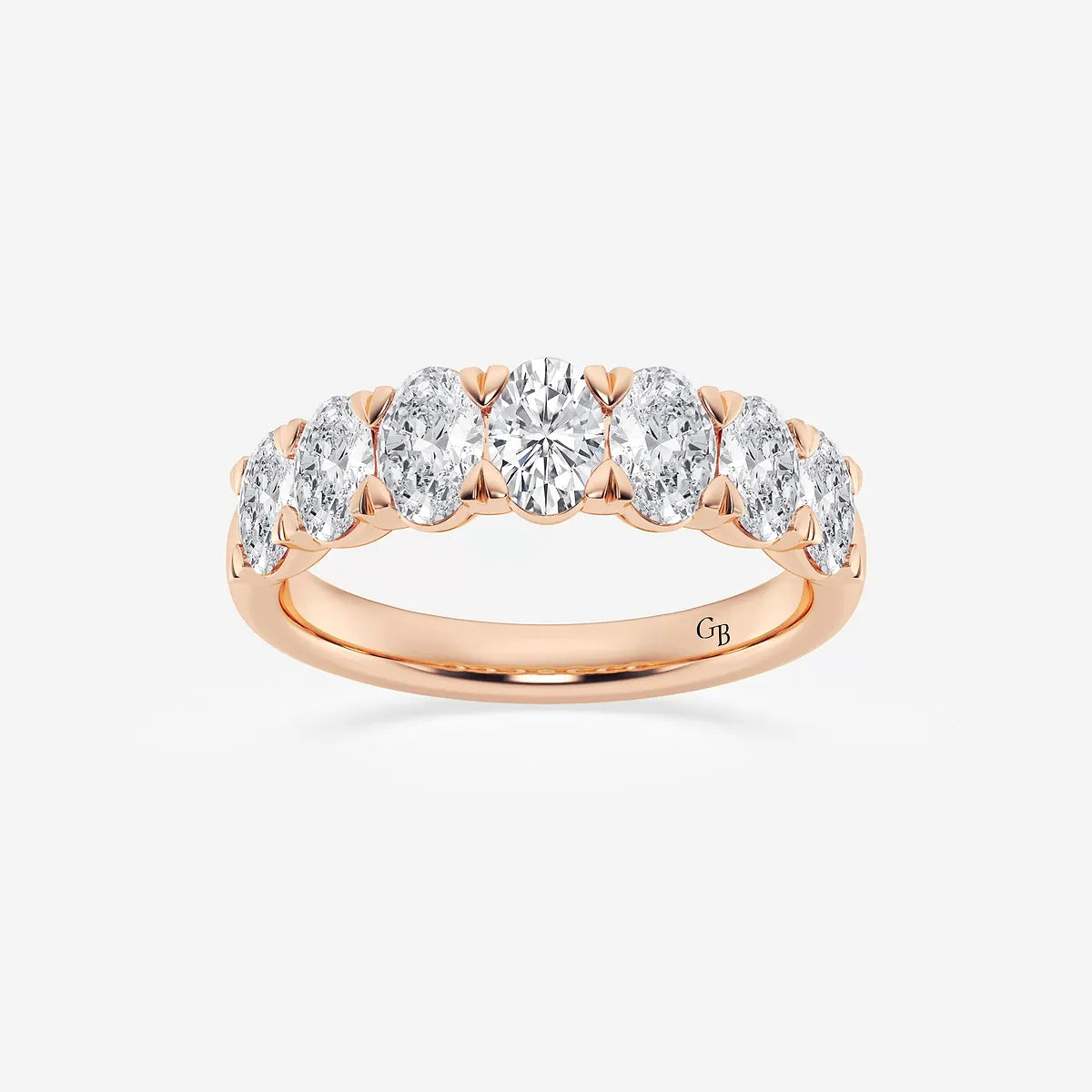 GWA034 - product video for 2 ctw Oval Lab Grown Diamond Seven-Stone Anniversary Band
