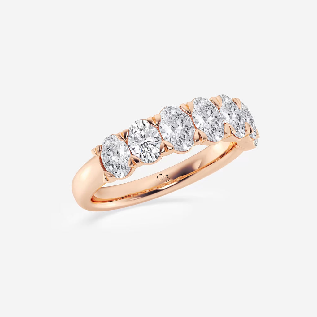 GWA034 - Additional Image 1 for  2 ctw Oval Lab Grown Diamond Seven-Stone Anniversary Band